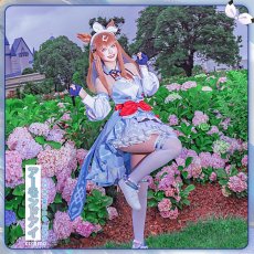 画像5: 「一部在庫」ウマ娘プリティーダービー 　ウマ娘　アーモンドアイ　勝負服　コスプレ衣装 (5)