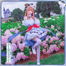 画像7: 「一部在庫」ウマ娘プリティーダービー 　ウマ娘　アーモンドアイ　勝負服　コスプレ衣装 (7)