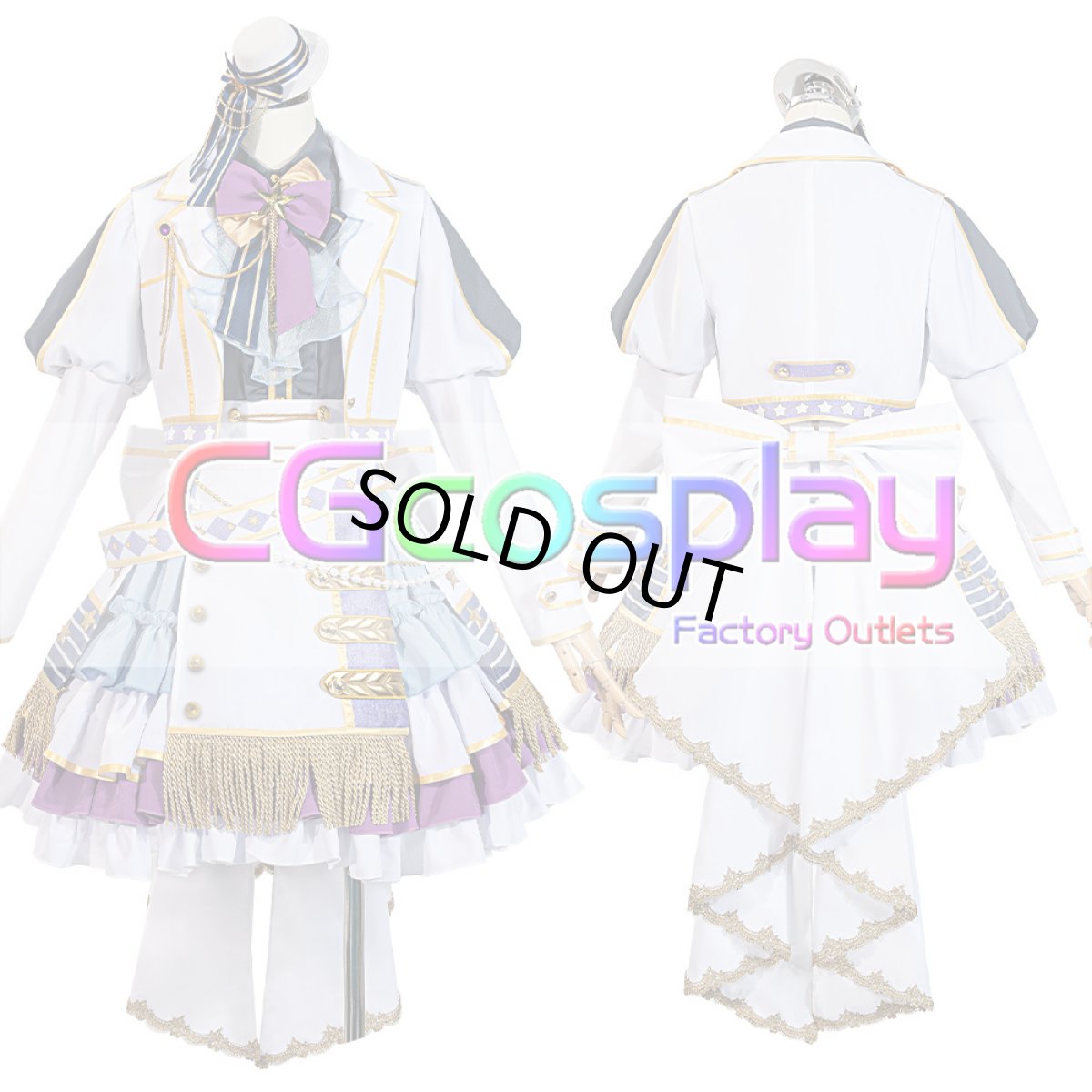 画像1: 「一部在庫」BanG　Dream!（バンドリ！）　Poppin'Party　あの頃からずっと　市ヶ谷有咲　コスプレ衣装 (1)