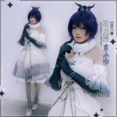 画像4: 「一部在庫」プロジェクトセカイ　カラフルステージ！　feat.初音ミク　静寂のキッチン　朝比奈まふゆ　bombyx　mori　コスプレ衣装 (4)