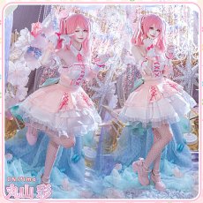 画像4: BanG Dream!（バンドリ！）　Pastel＊Palettes　10周年記念衣装　丸山彩　コスプレ衣装 (4)
