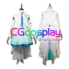 画像1: プロジェクトセカイ カラフルステージ！ feat. 初音ミク　劇場版　壊れたセカイと歌えないミク　初音ミク　コスプレ衣装 (1)