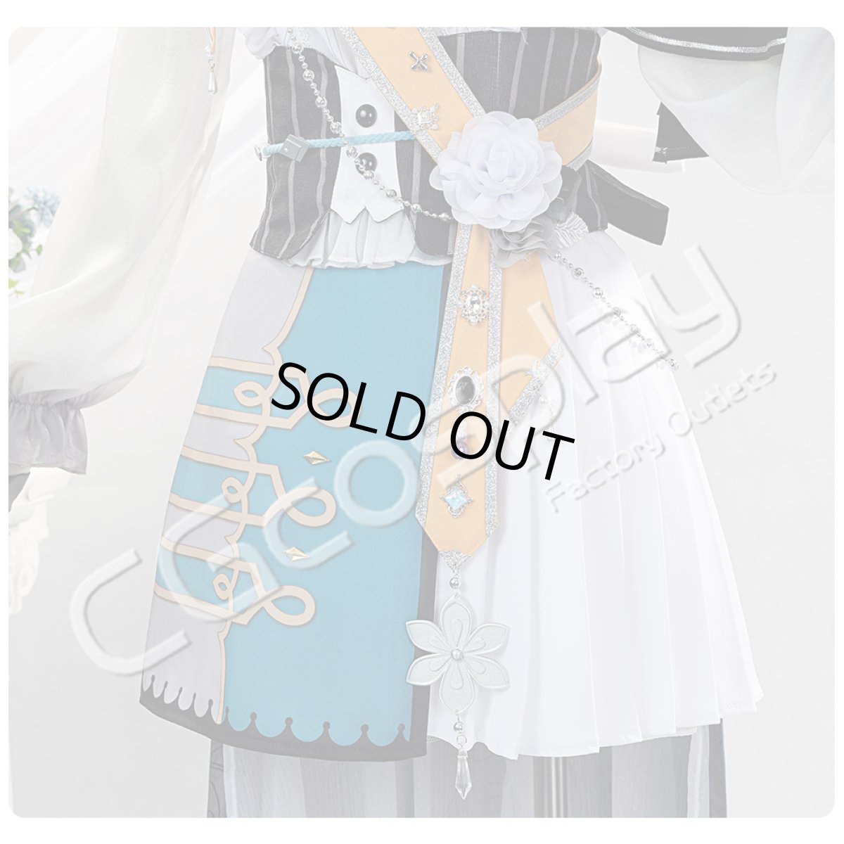 画像8: 「一部在庫」BanG Dream!（バンドリ！）　Pastel＊Palettes　譲れない信念　若宮イヴ　コスプレ衣装 (8)