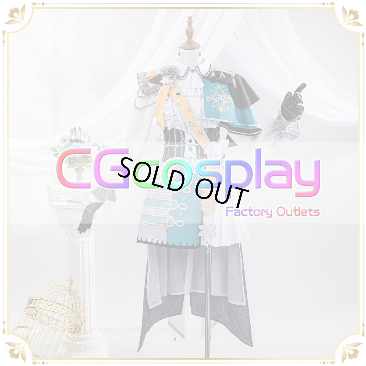 画像2: 「一部在庫」BanG Dream!（バンドリ！）　Pastel＊Palettes　譲れない信念　若宮イヴ　コスプレ衣装 (2)