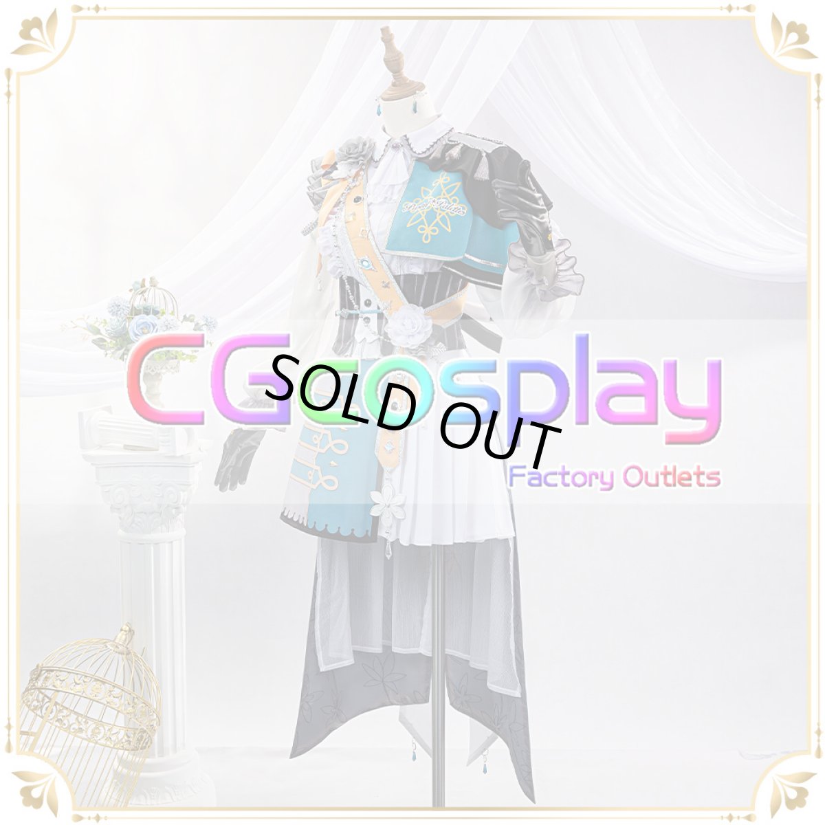 画像4: 「一部在庫」BanG Dream!（バンドリ！）　Pastel＊Palettes　譲れない信念　若宮イヴ　コスプレ衣装 (4)