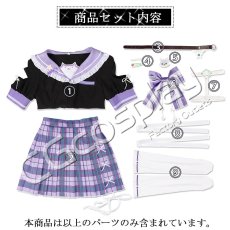 画像13: 「一部在庫」バーチャルYouTuber　Vtuber　博衣こより　白＆黒制服　全セット 　尻尾追加可　コスプレ衣装  セーターコート追加可 (13)