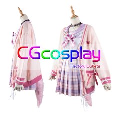 画像17: 「一部在庫」バーチャルYouTuber　Vtuber　博衣こより　白＆黒制服　全セット 　尻尾追加可　コスプレ衣装  セーターコート追加可 (17)