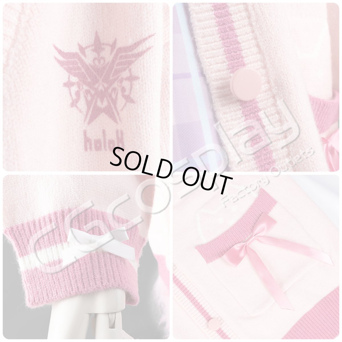 画像23: 「一部在庫」バーチャルYouTuber　Vtuber　博衣こより　白＆黒制服　全セット 　尻尾追加可　コスプレ衣装  セーターコート追加可 (23)