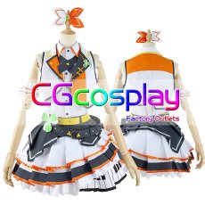 画像10: プロジェクトセカイ カラフルステージ！ プロセカ　MORE MORE JUMP！　花里みのり　コスプレ衣装　新バージョン (10)