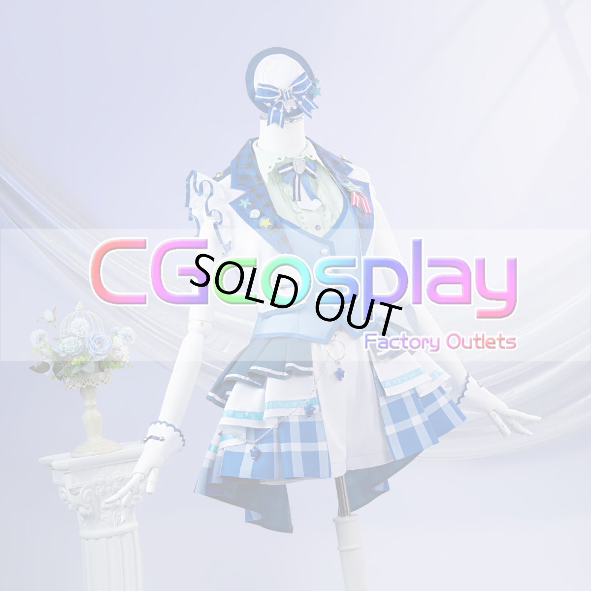 画像1: タイムセール25％off!!　「一部在庫」BanG Dream!（バンドリ！）　Poppin'Party　シーズン3衣装　花園たえ　コスプレ衣装 (1)