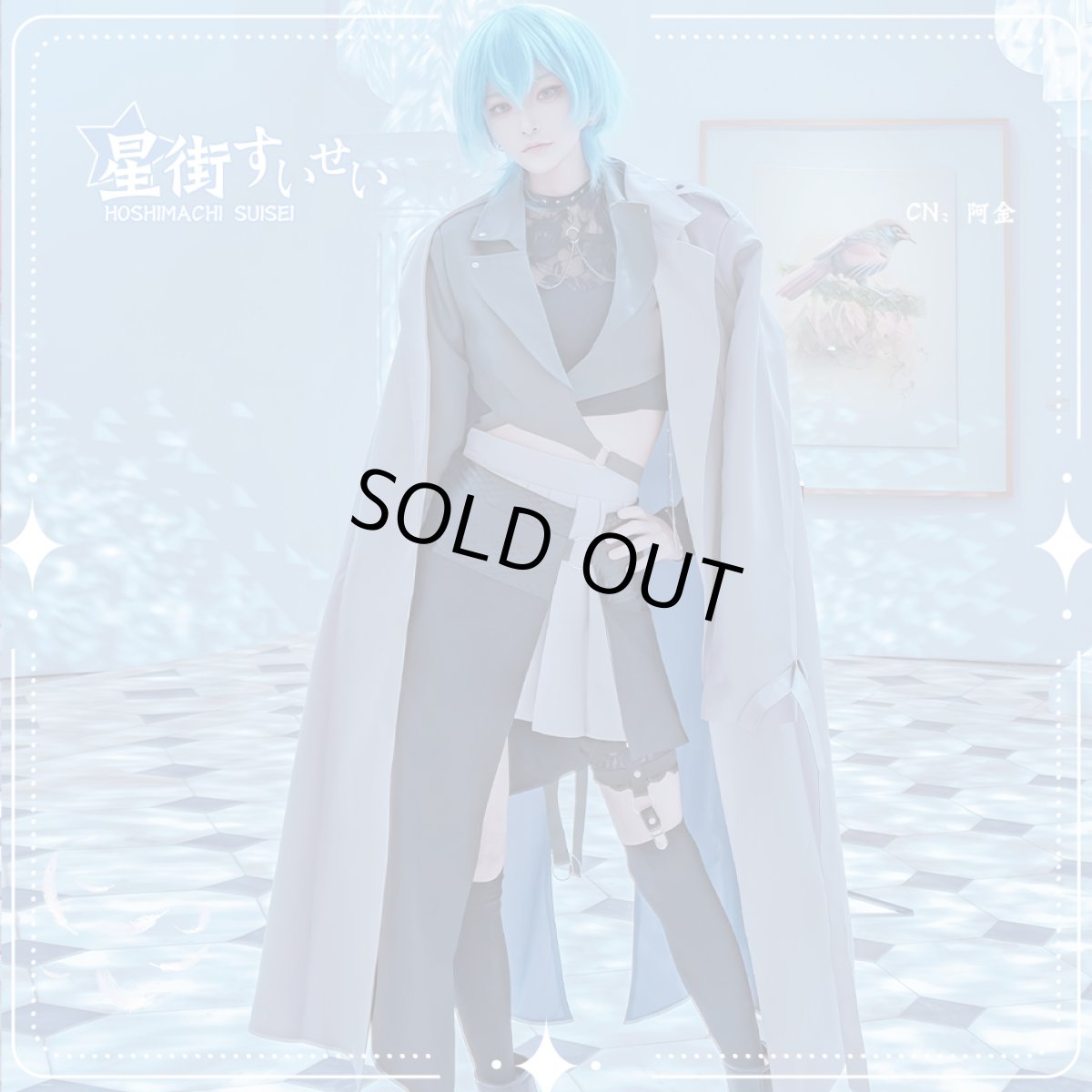 画像6: 「一部在庫」バーチャルYouTuber　Vtuber　星街すいせい×くず　は　W●RK(Cover)　コスプレ衣装 (6)