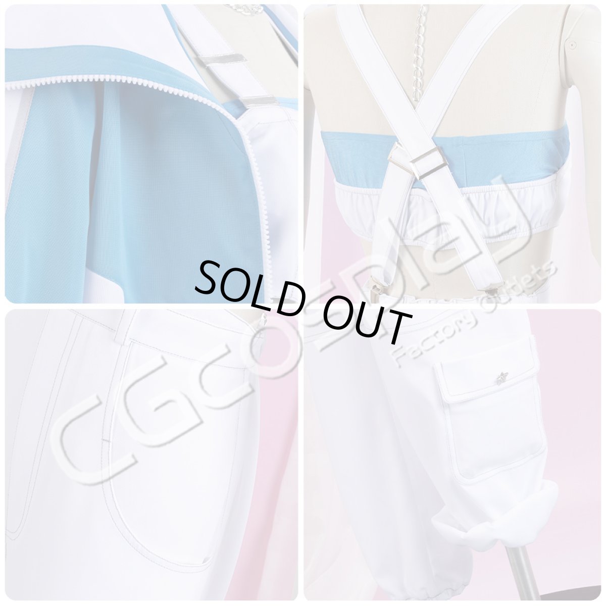 画像12: 「一部在庫」プロジェクトセカイ カラフルステージ！ feat. 初音ミク　ミクとの出会い　アンビション・サロペット　星乃一歌　コスプレ衣装 (12)