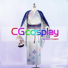 画像1: バーチャル YouTuber Vtuber　極楽湯　和服　ショウ　コスプレ衣装 (1)
