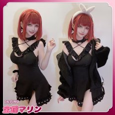 画像3: バーチャルYouTuber　Vtuber　ホロライブ　宝鐘マリン　部屋着　黒Ver.　コスプレ衣装 (3)
