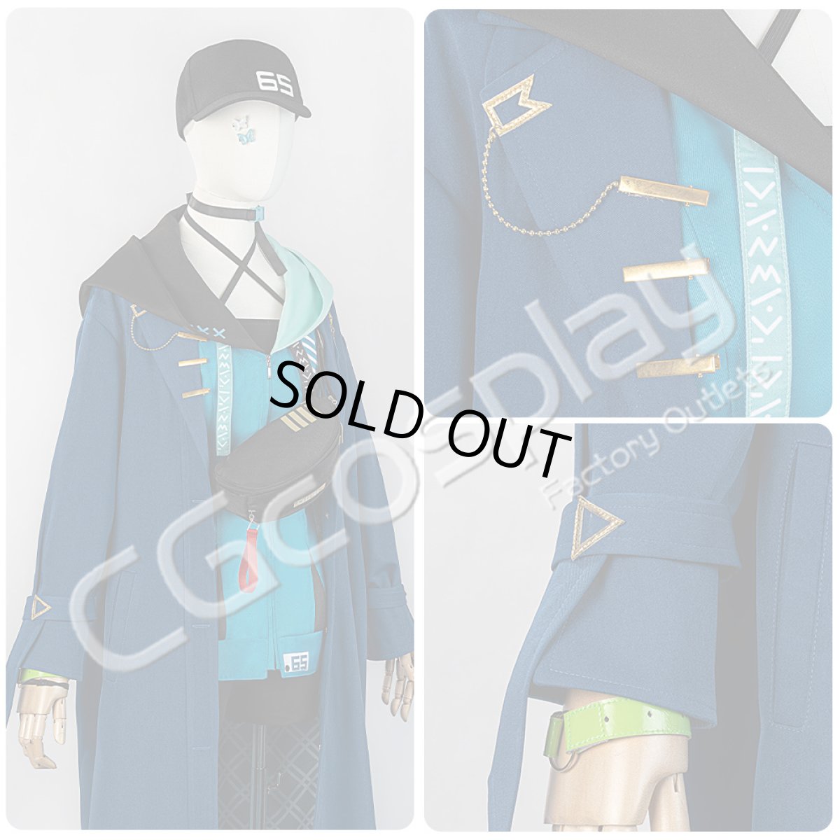 画像9: 「一部在庫」バーチャルYouTuber　Vtuber　鏑木　デフォルト衣装　コスプレ衣装 (9)