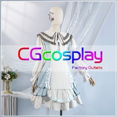 画像1: プロジェクトセカイ カラフルステージ！ feat. 初音ミク　誇りに思えるようなアイドルに　桐谷遥　Fairlady Dress　コスプレ衣装 (1)