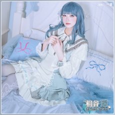 画像1: 「一部在庫」プロジェクトセカイ　カラフルステージ！　feat.　初音ミク　誇りに思えるようなアイドルに　桐谷遥　Fairlady　Dress　コスプレ衣装 (1)