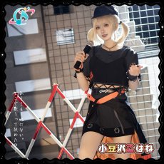 画像1: 「一部在庫」プロジェクトセカイ カラフルステージ！ feat. 初音ミク　イベント『BURN MY SOUL』　HOT AIR GIRL　小豆沢こはね　コスプレ衣装 (1)