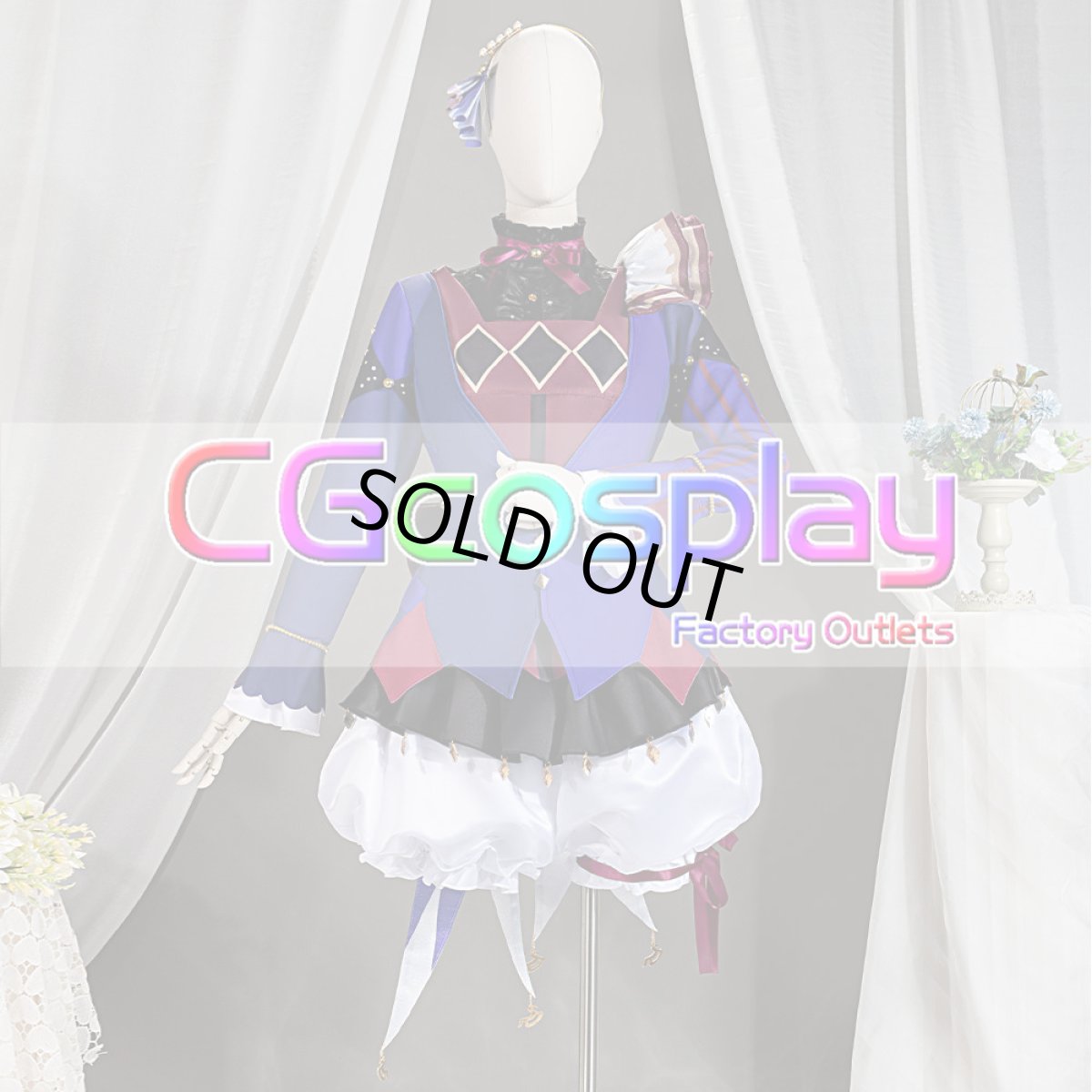 画像8: 「一部在庫」プロジェクトセカイ カラフルステージ!feat.初音ミク　Sway Clown　思い知らされた差　草薙 寧々　コスプレ衣装 (8)