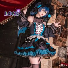 画像1: BanG Dream!（バンドリ！）　RAISE A SUILEN　RAS　ロック　闇に光を　朝日六花　コスプレ衣装 (1)