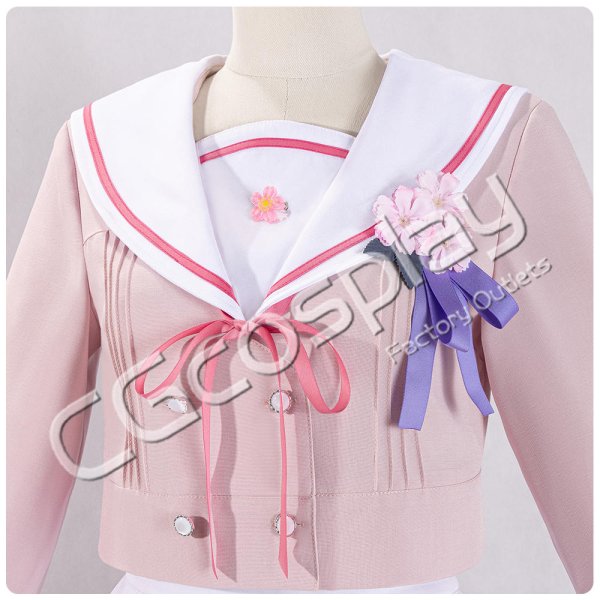 ち*り様 学マス 学園アイドルマスター 桜フォトグラフ 篠澤広 コスプレ衣装 学園アイドルマスター 学マス 桜フォトグラフ 制服 根緒亜紗里 葛城
