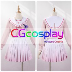 画像9: 「一部在庫」学園アイドルマスター　学マス　桜フォトグラフ　制服　根緒亜紗里　葛城リーリヤ　月村手毬　篠澤広　倉本千奈　十王星南　藤田ことね　姫崎莉波　有村麻央　コスプレ衣装 (9)