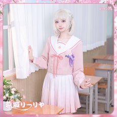 画像2: 「一部在庫」学園アイドルマスター　学マス　桜フォトグラフ　制服　根緒亜紗里　葛城リーリヤ　月村手毬　篠澤広　倉本千奈　十王星南　藤田ことね　姫崎莉波　有村麻央　コスプレ衣装 (2)