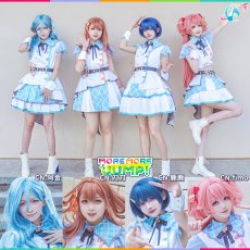 画像1: プロジェクトセカイ カラフルステージ！ feat. 初音ミク　MORE MORE JUMP！　3rd ANNIVERSARY 　花里みのり　日野森雫　桃井愛莉　桐谷遥　コスプレ衣装 (1)