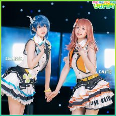 画像9: プロジェクトセカイ カラフルステージ！ プロセカ　MORE MORE JUMP！　花里みのり　コスプレ衣装　新バージョン (9)