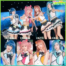 画像1: プロジェクトセカイ カラフルステージ！ プロセカ　MORE MORE JUMP！　花里みのり　コスプレ衣装　新バージョン (1)