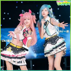 画像3: プロジェクトセカイ カラフルステージ！ プロセカ　MORE MORE JUMP！　桃井愛莉　コスプレ衣装 (3)