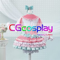 画像2: 「一部在庫」BanG Dream!（バンドリ！）　Pastel＊Palettes　ふわふわハート♡　丸山彩　コスプレ衣装 (2)