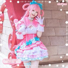画像6: タイムセール25％off!!　「一部在庫」BanG Dream!（バンドリ！）　Pastel＊Palettes　ふわふわハート?　丸山彩　コスプレ衣装 (6)