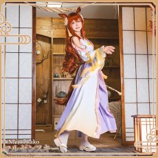 画像4: 「一部在庫」ウマ娘プリティーダービー 　ウマ娘　ふりさけみれば天花のわらう　マルゼンスキー　コスプレ衣装 (4)