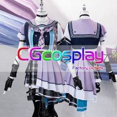 画像1: 20%off　BanG Dream!（バンドリ！）　暁の空へ、輝く希望の船出ガチャ　美竹蘭　コスプレ衣装 (1)