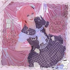 画像1: プロジェクトセカイ カラフルステージ！ feat. 初音ミク　プロセカ4周年　MORE MORE JUMP！　Sweet & Rose　桃井愛莉　コスプレ衣装 (1)