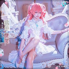 画像2: 「一部在庫」プロジェクトセカイ　カラフルステージ！　feat.　初音ミク　イベント『Cheer　with　my　Heart!』　届かない苦しさ　桃井愛莉　ステッドファスト・シンデレラ　コスプレ衣装 (2)
