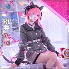 画像3: プロジェクトセカイ　カラフルステージ！　feat.　初音ミク　いたずら姉妹、参上！　桃井愛莉　pretty　silver　tabby　コスプレ衣装 (3)