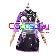 画像2: バーチャルYouTuber VTuber hololive 6th fes. Color Rise Harmony 紫咲シオン カラーライズ衣装 コスプレ衣装 (2)
