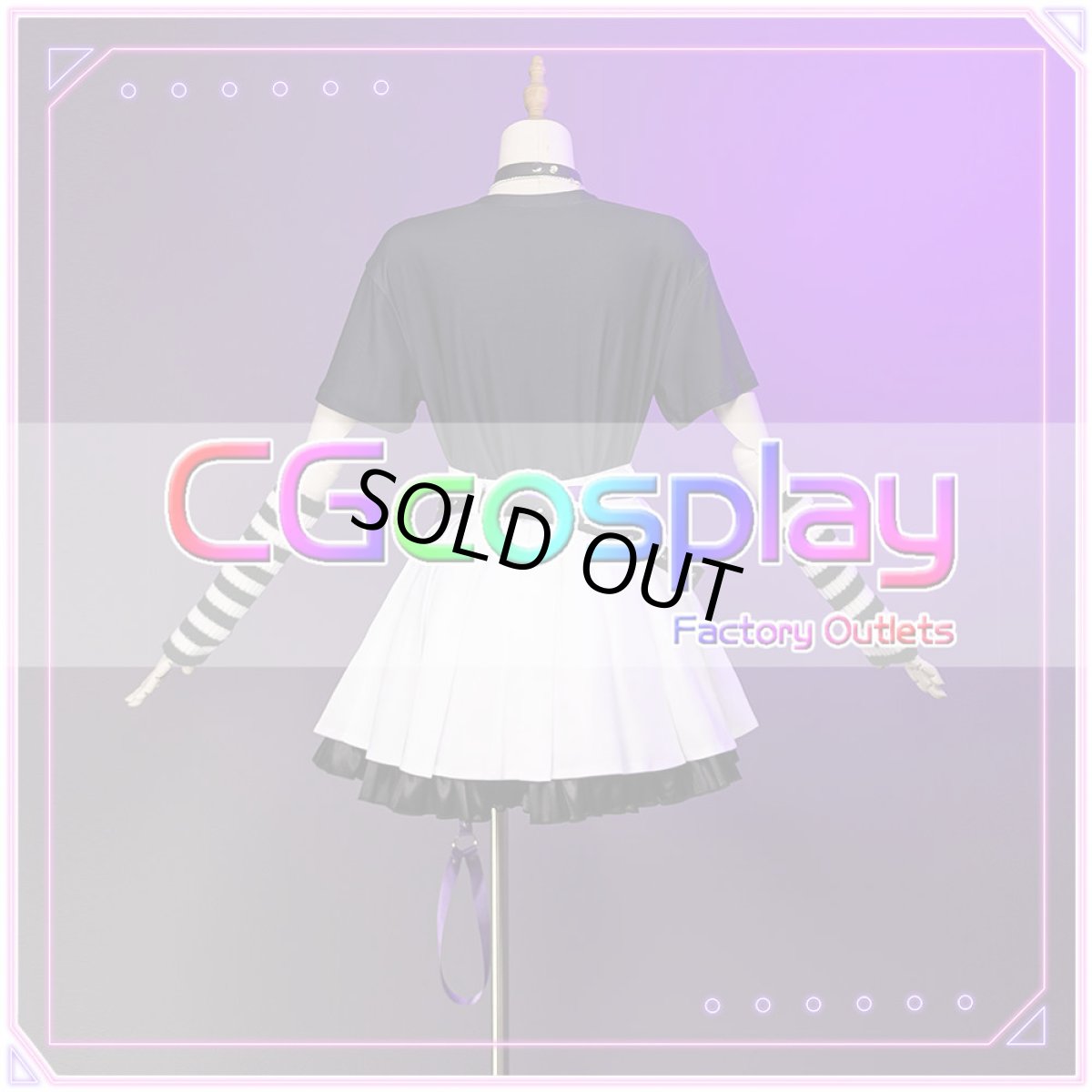 画像8: 「一部在庫」バーチャルYouTuber　VTuber　ホロライブ　紫咲シオン　新衣装　コスプレ衣装 (8)