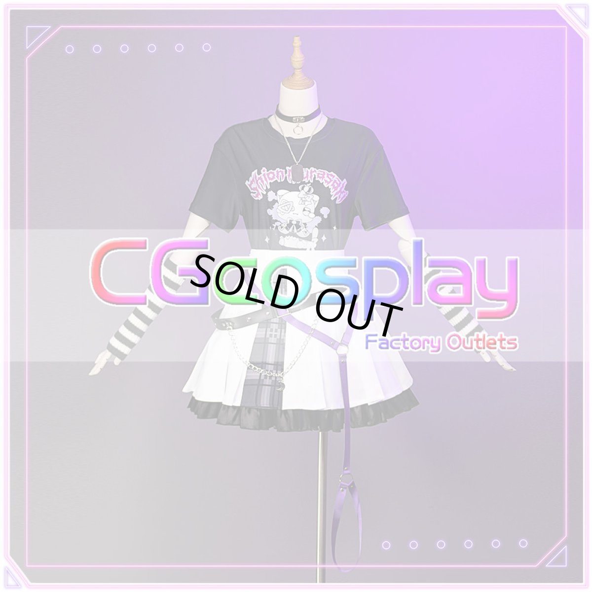 画像7: 「一部在庫」バーチャルYouTuber　VTuber　ホロライブ　紫咲シオン　新衣装　コスプレ衣装 (7)