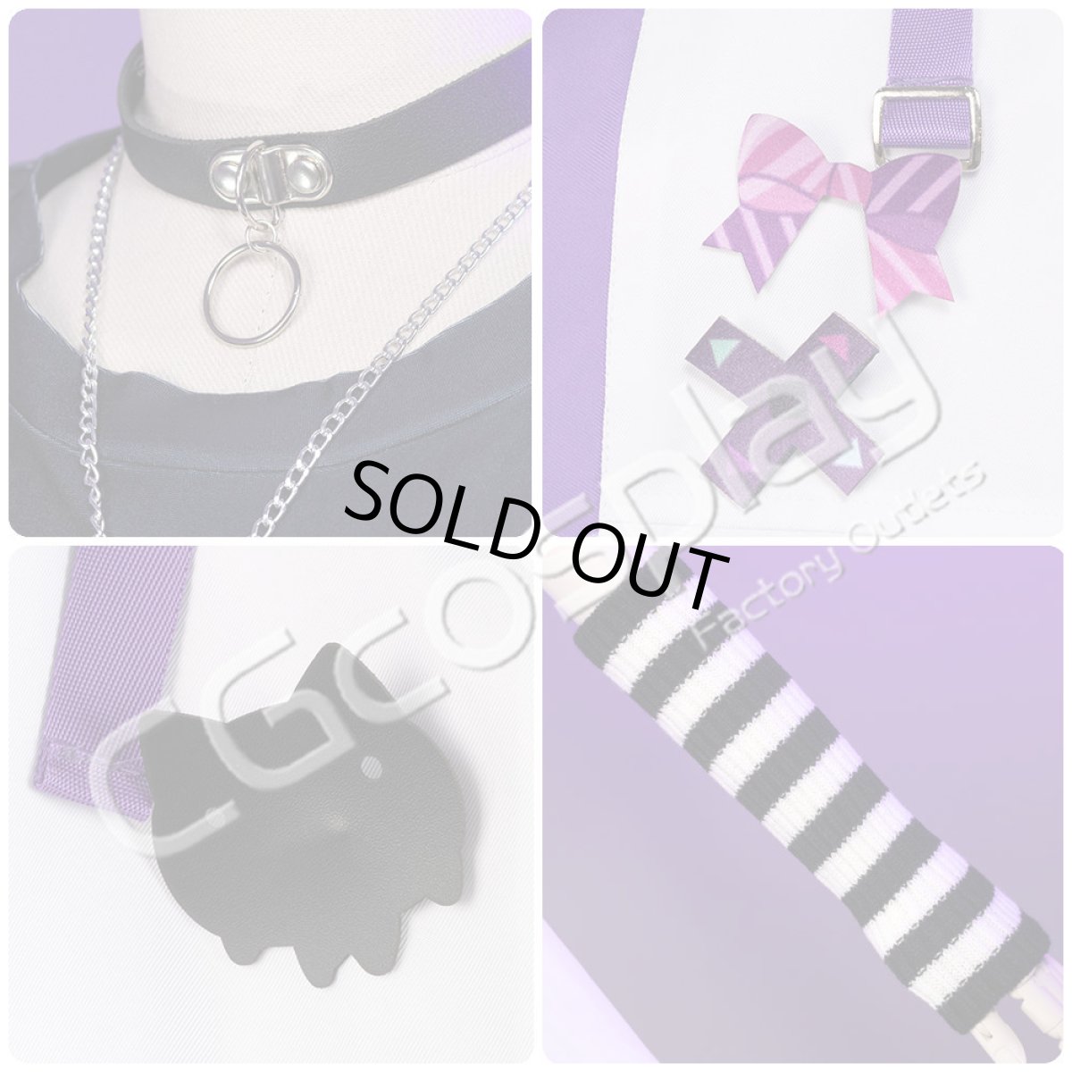 画像11: 「一部在庫」バーチャルYouTuber　VTuber　ホロライブ　紫咲シオン　新衣装　コスプレ衣装 (11)