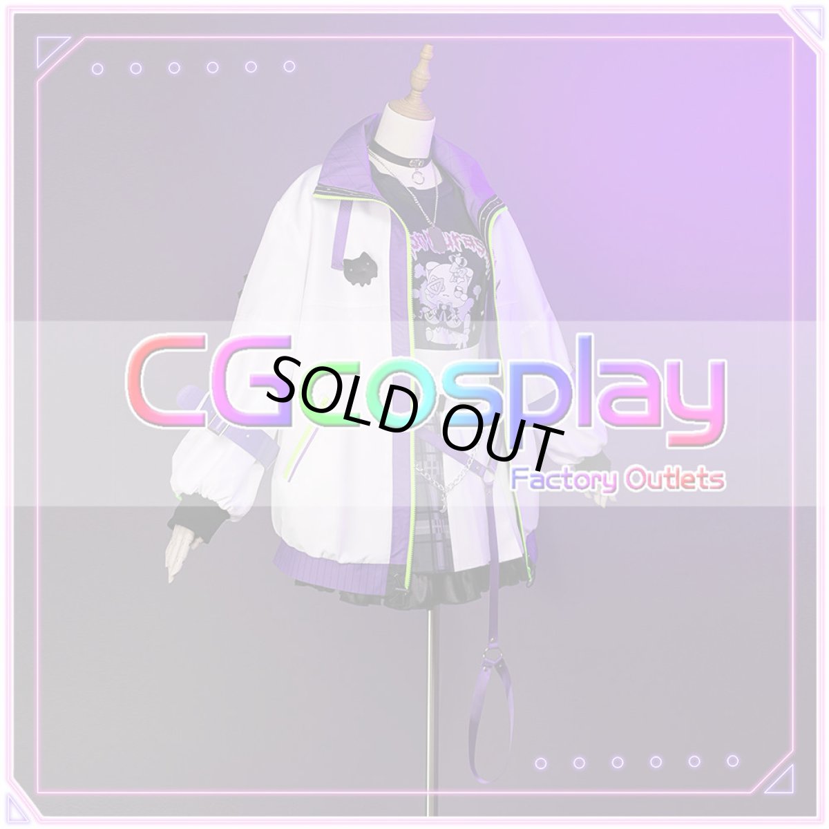 画像3: 「一部在庫」バーチャルYouTuber　VTuber　ホロライブ　紫咲シオン　新衣装　コスプレ衣装 (3)