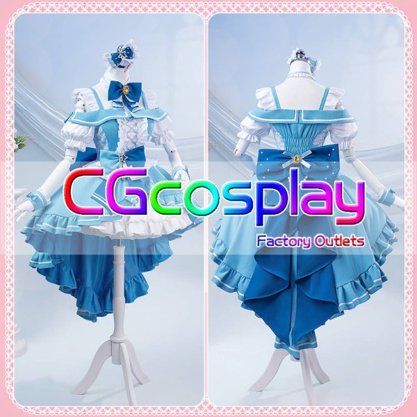 コスプレ衣装　ラブライブ! ×サンシャイン!! POP UP コラボ衣装　青　L コスプレ衣装 ラブライブ! ×サンシャイン!! POP UP コラボ衣装 青 L