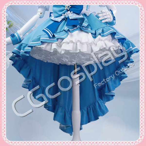 コスプレ衣装 ラブライブ! ×サンシャイン!! POP UP コラボ衣装 青 L