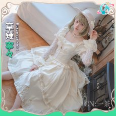 画像7: 予約発売　プロジェクトセカイ カラフルステージ！ feat. 初音ミク　願いのドレスへ　lady in flowers　草薙寧々　コスプレ衣装 (7)