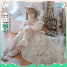 画像6: 予約発売　プロジェクトセカイ カラフルステージ！ feat. 初音ミク　願いのドレスへ　lady in flowers　草薙寧々　コスプレ衣装 (6)