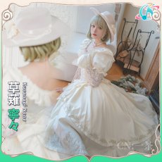 画像1: 予約発売　プロジェクトセカイ カラフルステージ！ feat. 初音ミク　願いのドレスへ　lady in flowers　草薙寧々　コスプレ衣装 (1)