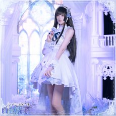 画像1: 「一部在庫」BanG Dream!（バンドリ！）　Roselia　話だけでも　白金燐子　コスプレ衣装 (1)