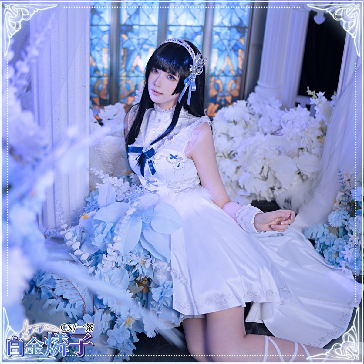 画像4: 「一部在庫」BanG Dream!（バンドリ！）　Roselia　話だけでも　白金燐子　コスプレ衣装 (4)